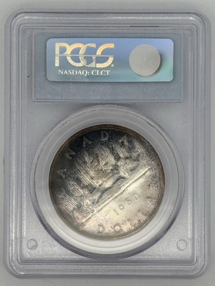 1960 Canada Silver Dollar $1 PCGS MS63