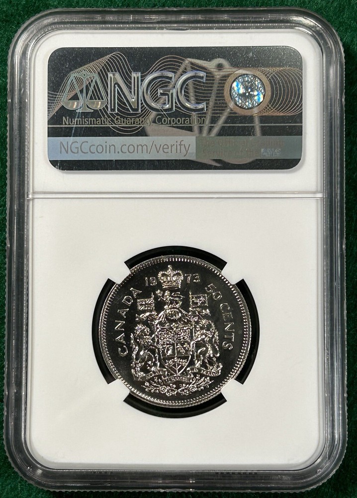 1973 Canada 50 Cents NGC MS67