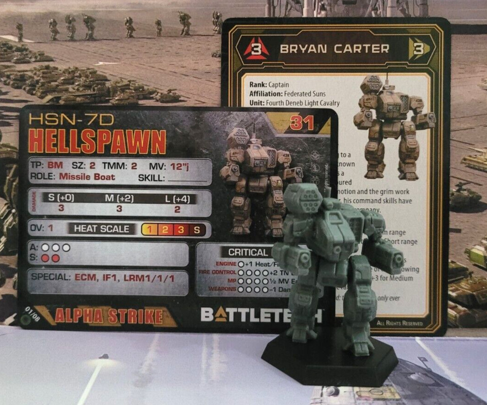 Battletech Hellspawn Mech Davion Cavalry Lance Inner Sphere