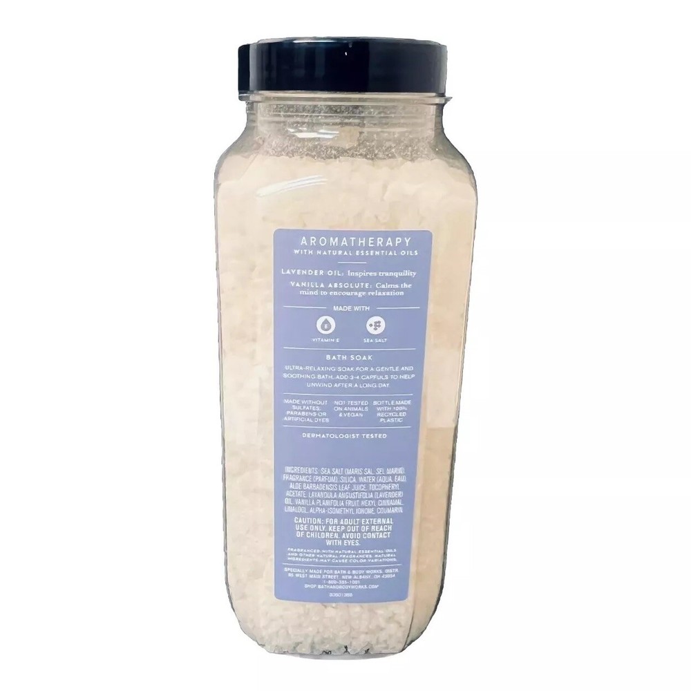 Bath & Body Works Aromatherapy Lavender + Vanilla Bath Soak - New
