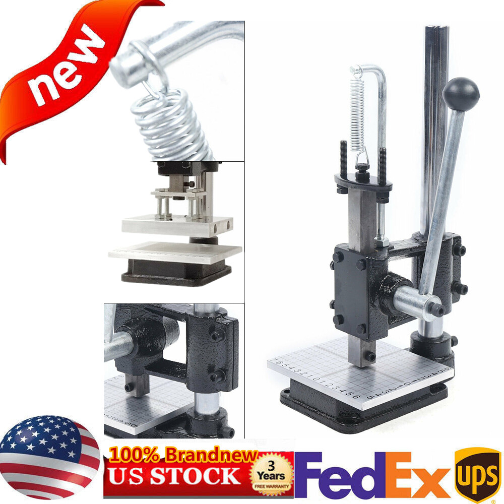 Manual DIY Leather Hole Puncher Hand Punching Machine Press Punch Tools US