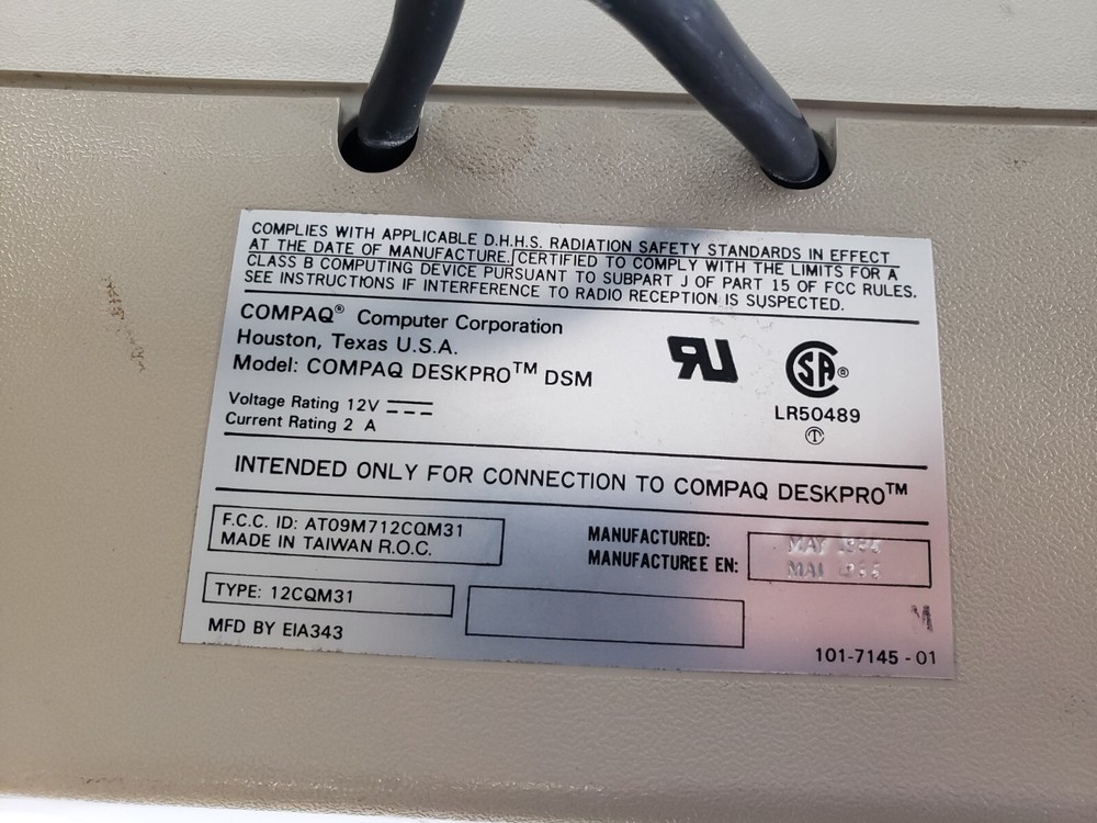 Compaq Deskpro TM DSM Type 12CQM31