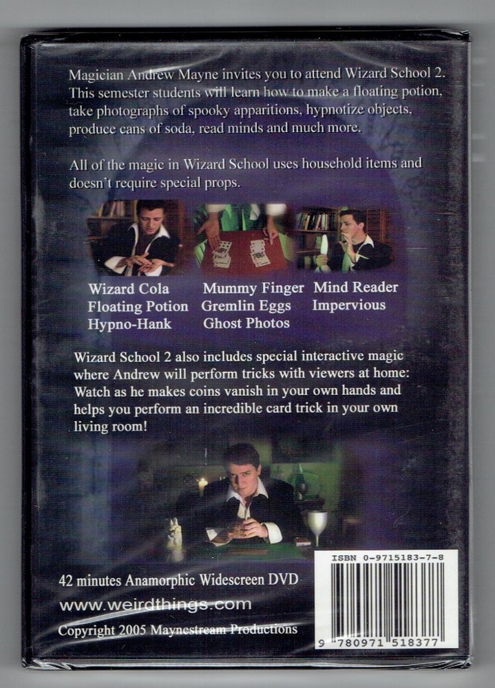 Wizard School 2 by Andrew Mayne - New Magic DVD