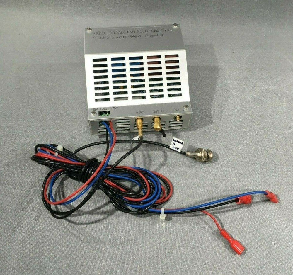 PIRELLI BROADBAND 100HZ SQUARE WAVE AMPLIFIER