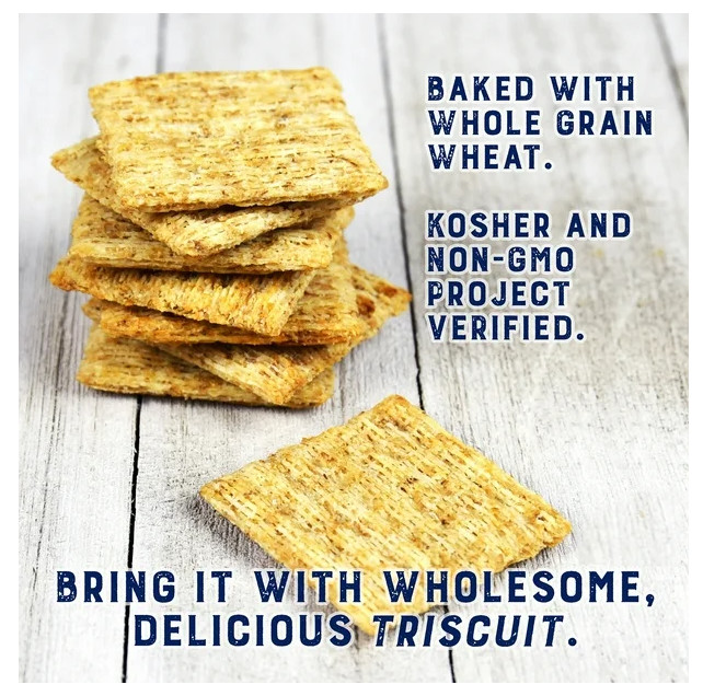 Triscuit Low Sodium Snacking Crackers, 200g (4 Pack)
