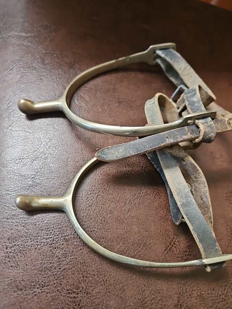 VINTAGE ARGENTAN HUCK SPURS GERMANY