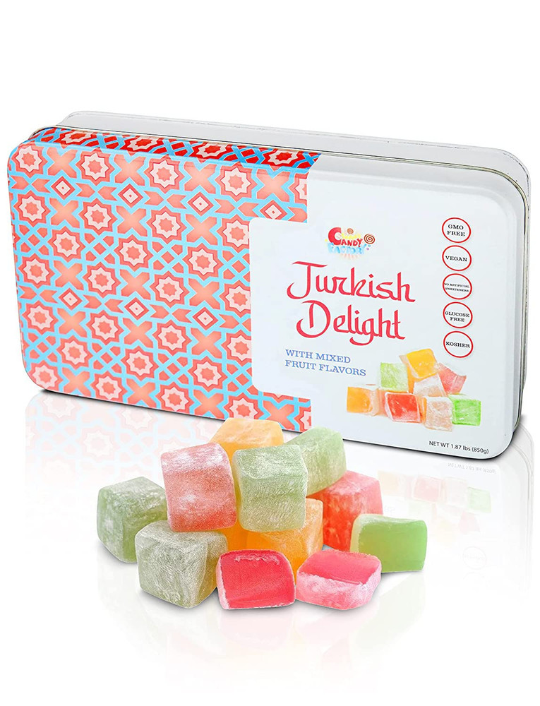 , Turkish Delight with Assorted Fruit Flavors (30 Oz) Gift Box for Everyone