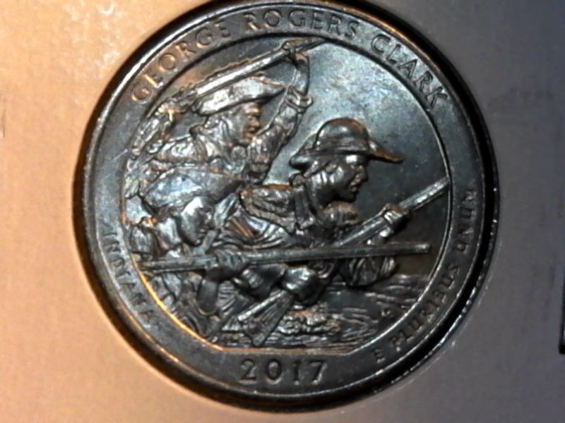 2017-P George Rogers Clark Quarter Multiple Error Coin