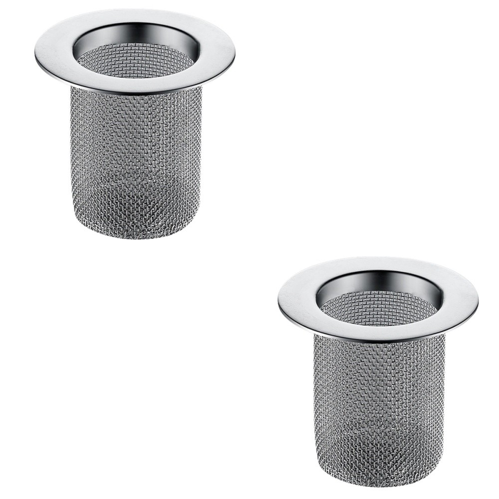 2 Pack Filter for Wash Basin Basket Kitchen Sink Drainage Strainer