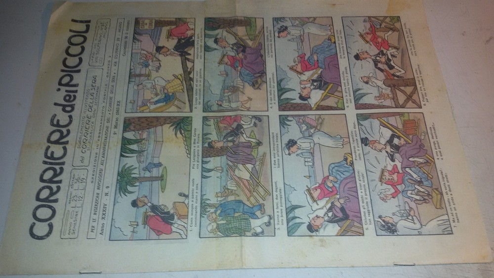 Corriere dei Piccoli No.9 1942 Original Comic