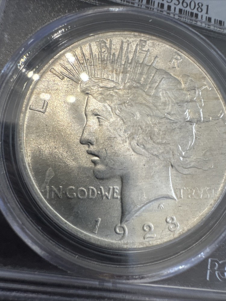 Peace Silver Dollar 1923 - 90% Silver Verified - PCGS MS64