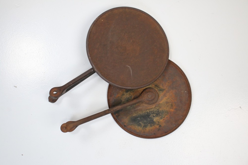 Antique Swing Arm Metal Shelf Bracket Pair