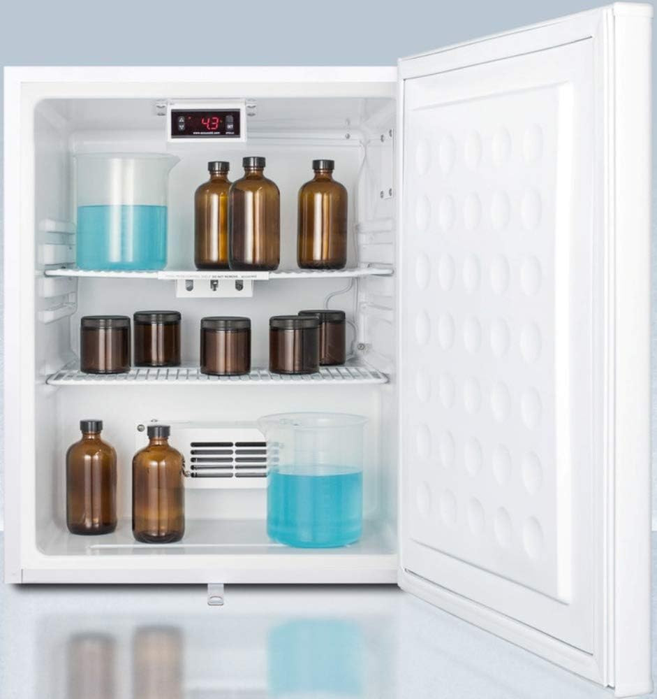 Compact Refrigerator - White Medical Mini Fridge, 2.4 Cu.Ft. Capacity- FF28LWHPR