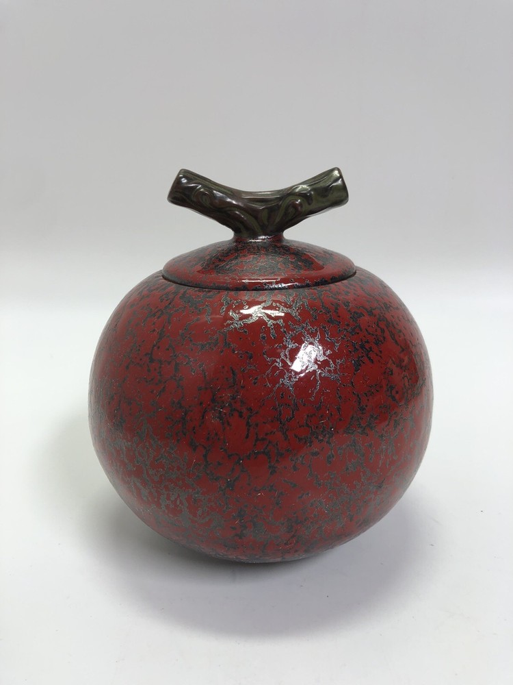 Studio Art Pottery Asian Inspired Sugar bowl