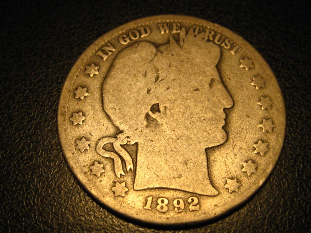 1892-S 90% Silver Barber Half Dollar KEY DATE