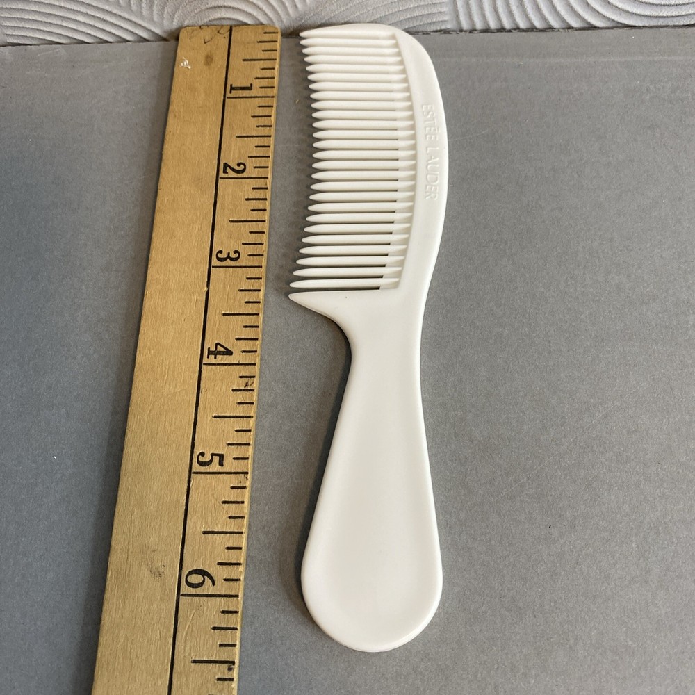 Vintage Estee Lauder Comb Plastic 6 1/2” White