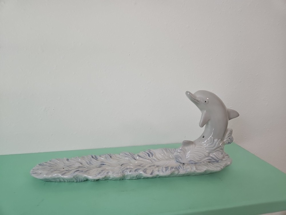 Dolphin Incense Burner, Ceramic