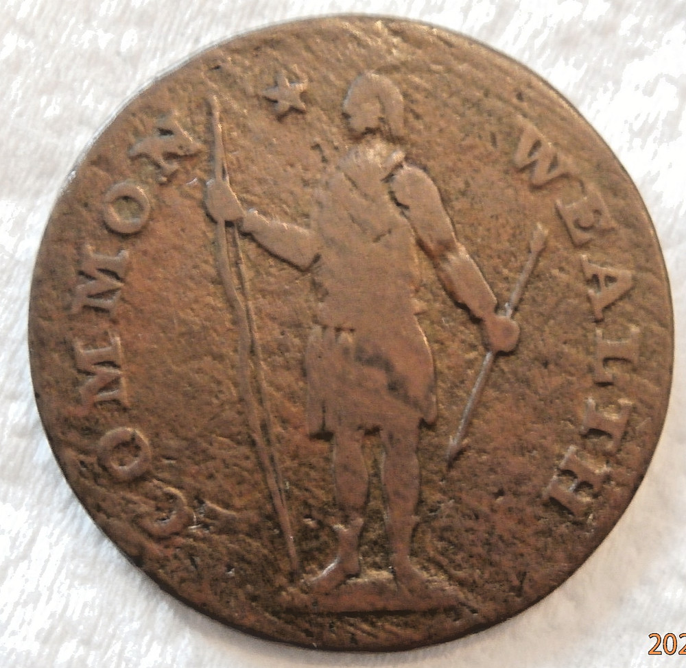 1788 MASSACHUSETTS COPPER CENT    S-1093-A