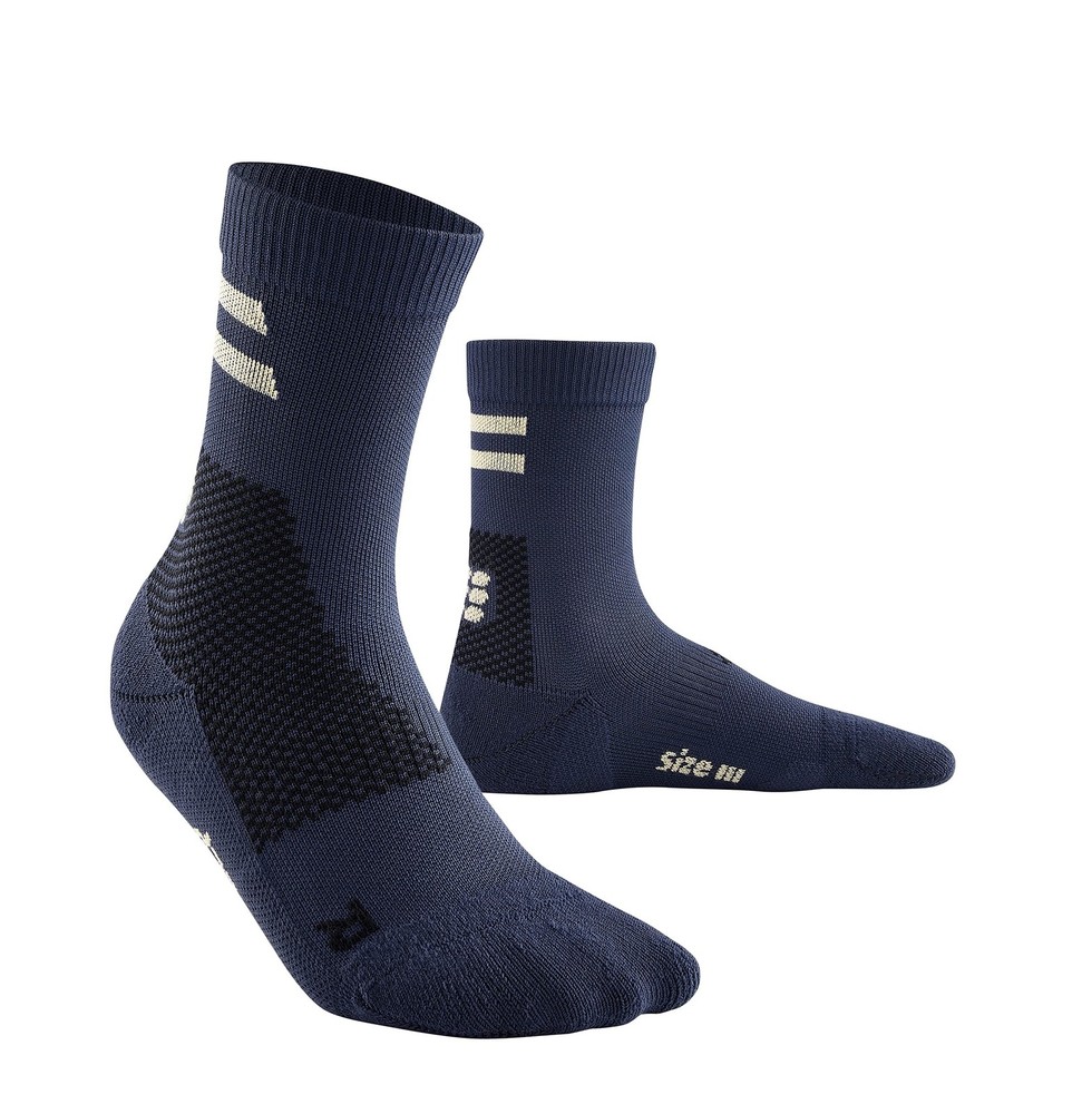 CEP Training Mid Cut Socks - Athletic Performance Socks X-Small Peacoat