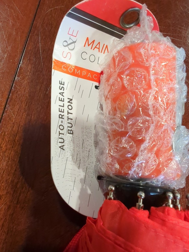 S & E Main Street Collection Umbrella - Orange - "New" (B8)