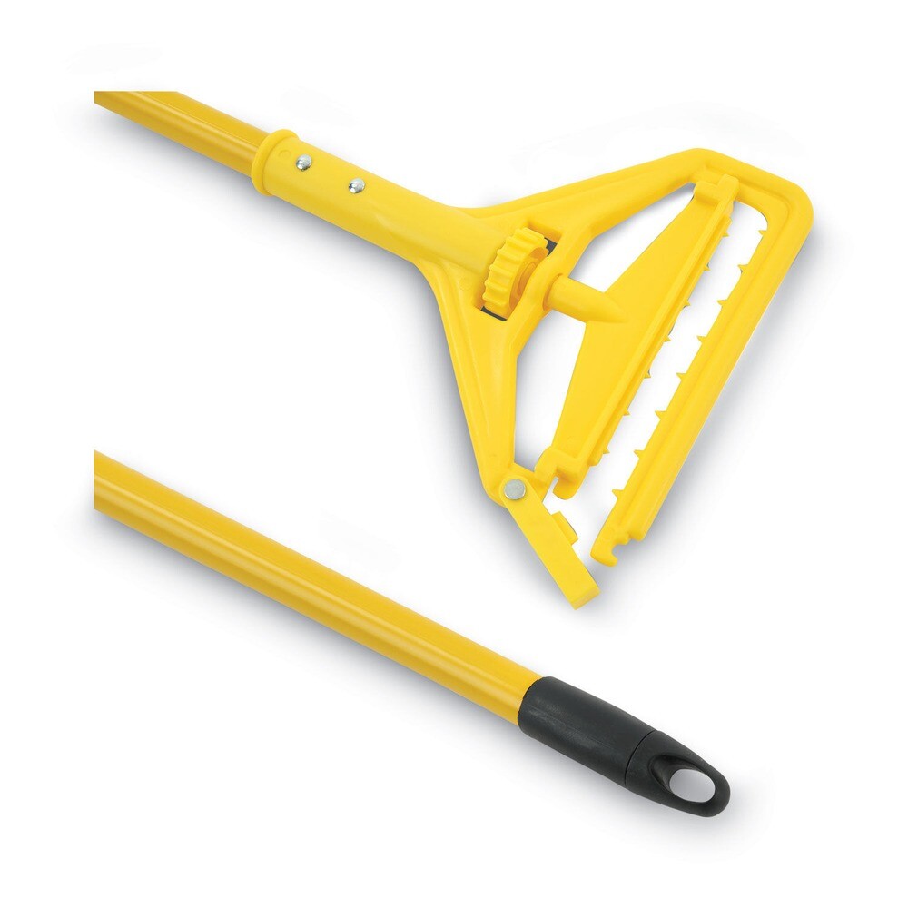 Boardwalk 620 60" Quick Change Side-Latch Plastic Mop Head AL Handle - YEL New