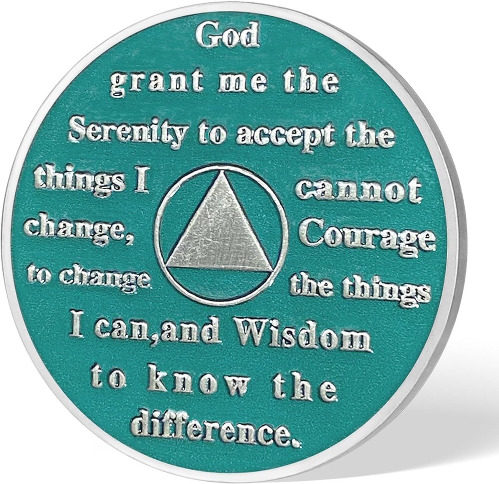 AA 3 Year Sobriety Coin Alcoholics Anonymous AA Chips Medallion Three Year Sober