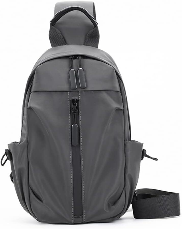 Crossbody Sling Backpack Bag Shoulder Grey