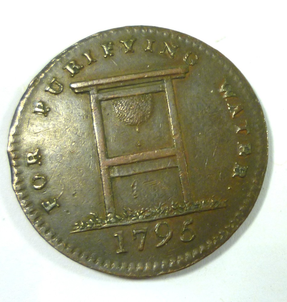 1795 Half Penny Token Filtering Stone Warehouse High Grade