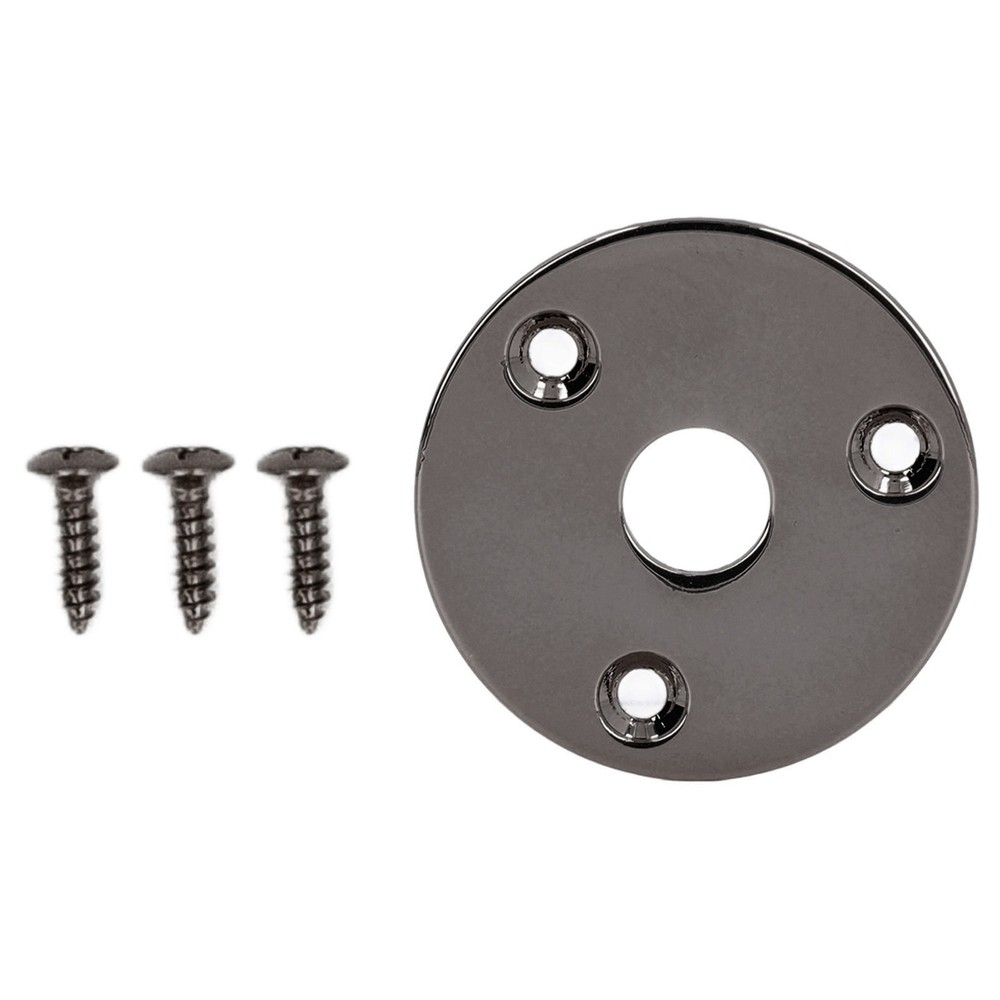 Guitar Jack Socket Plate Round Metal Input Output Cover Replacement Hardware For