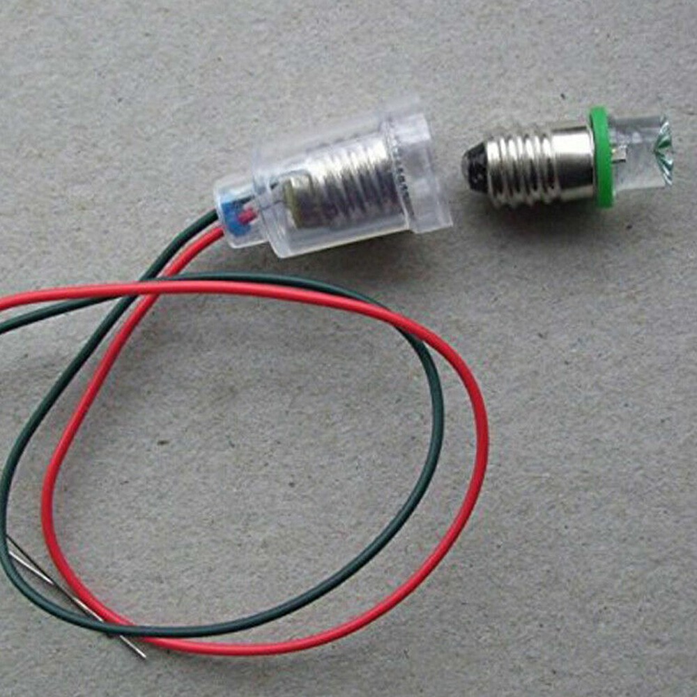 10X E10 LED Screw-Mount Small Bulbs Holder with Wire Socket E10 Lamp Light Base