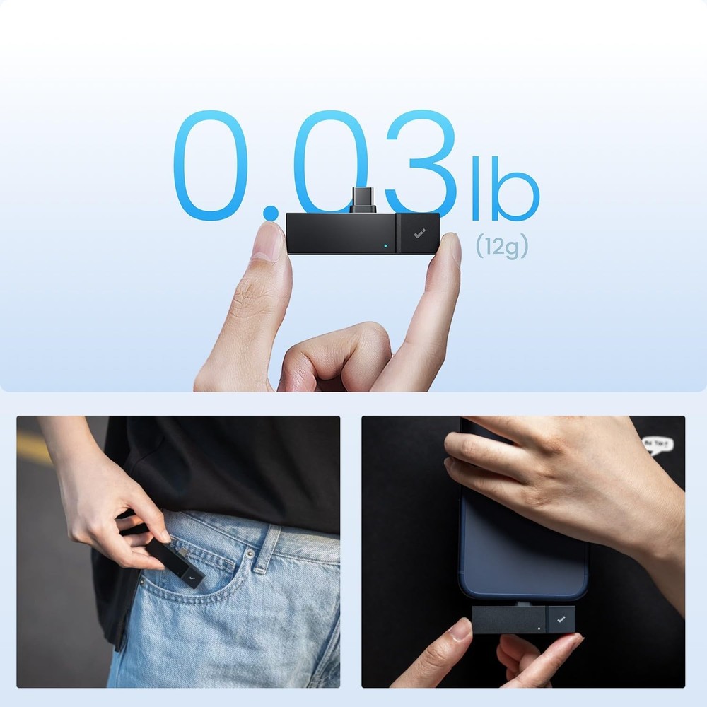HiDock P1 mini AI Voice Recorder: Smart Recorder Work with Gray