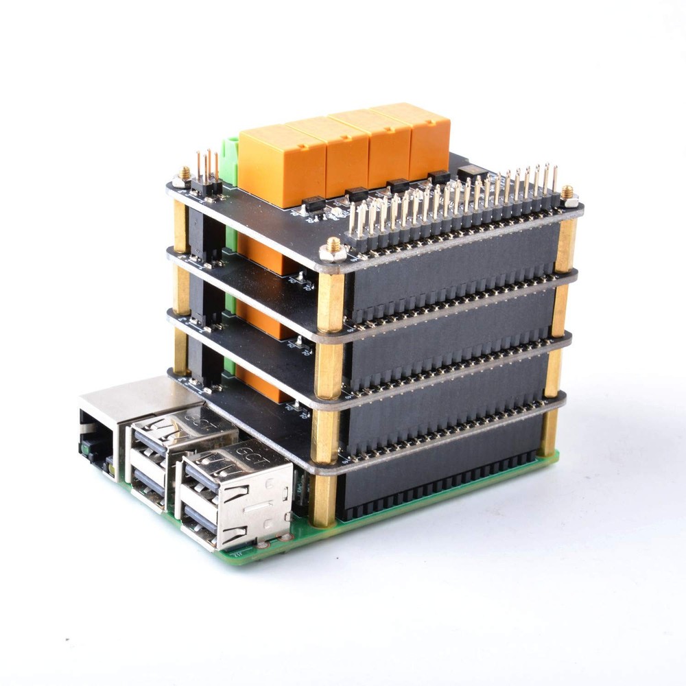 4 Channel Power Relay Board Module For Raspberry Pi 4B/3B+/3/2B Programmable