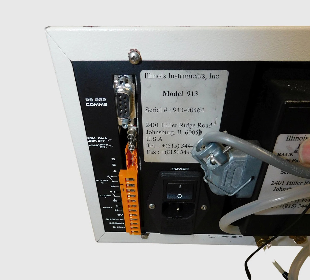 Illinois Instruments Model 913 O2 Process Oxygen Gas Analyzer Used