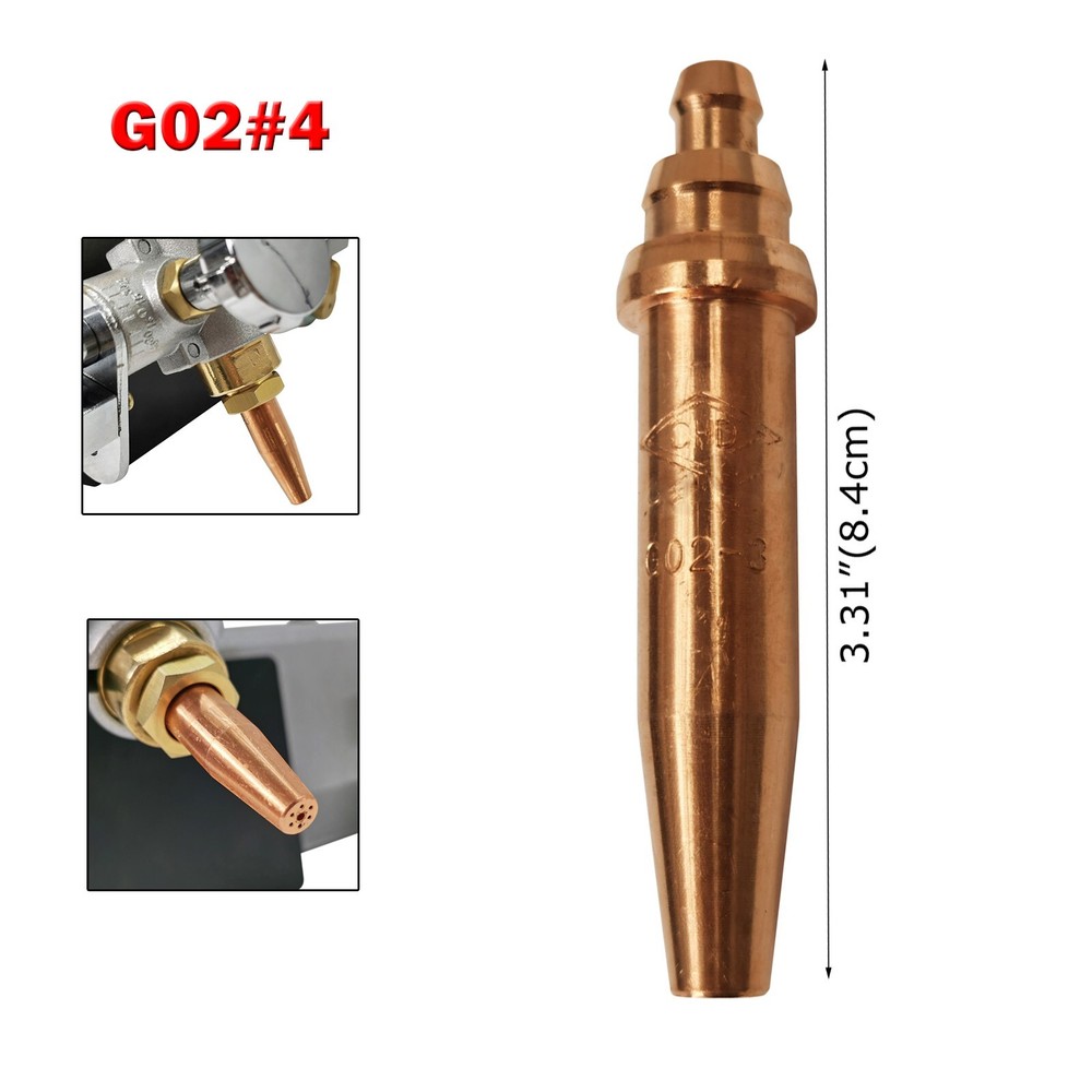 G02#4 Universal Acetylene Cutting Tip For Flame Cutting Machine Welding Tool