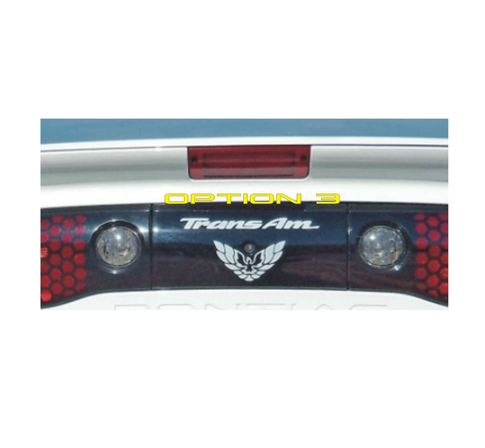 TAIL LIGHT FILLER PANEL DECALS FITS PONTIAC TRANS AM 93-02