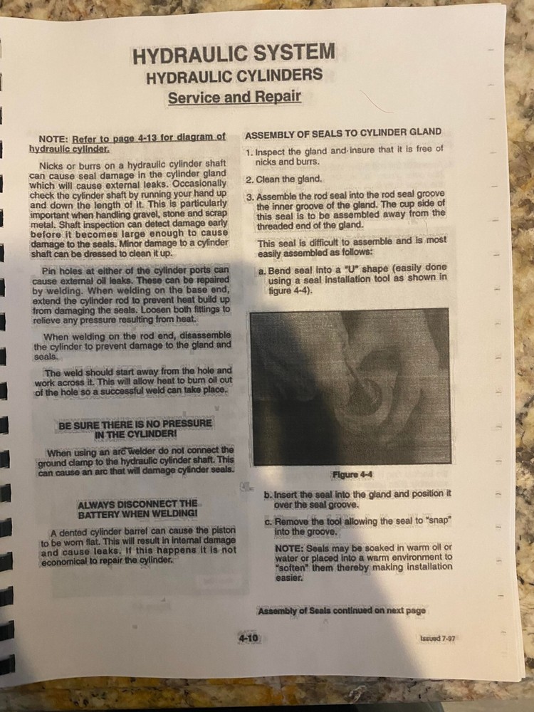 Skid Steer Loader 2060 2070 Service Workshop Manual Mustang - Printed Manual