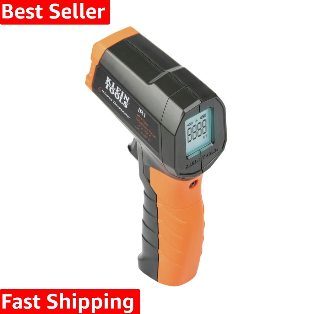 Laser Targeting Digital Thermometer with Durable Design - Covers Wide Temp Range