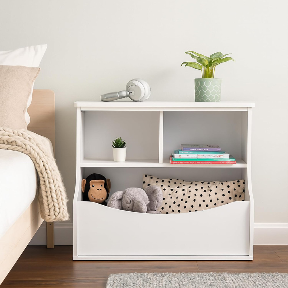 Elegant Multi-Functional White Bookcase for Home or Office Storage