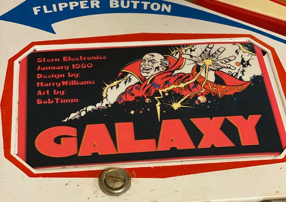 Stern Galaxy Pinball Custom Apron Cards Set Instruction Rules Information