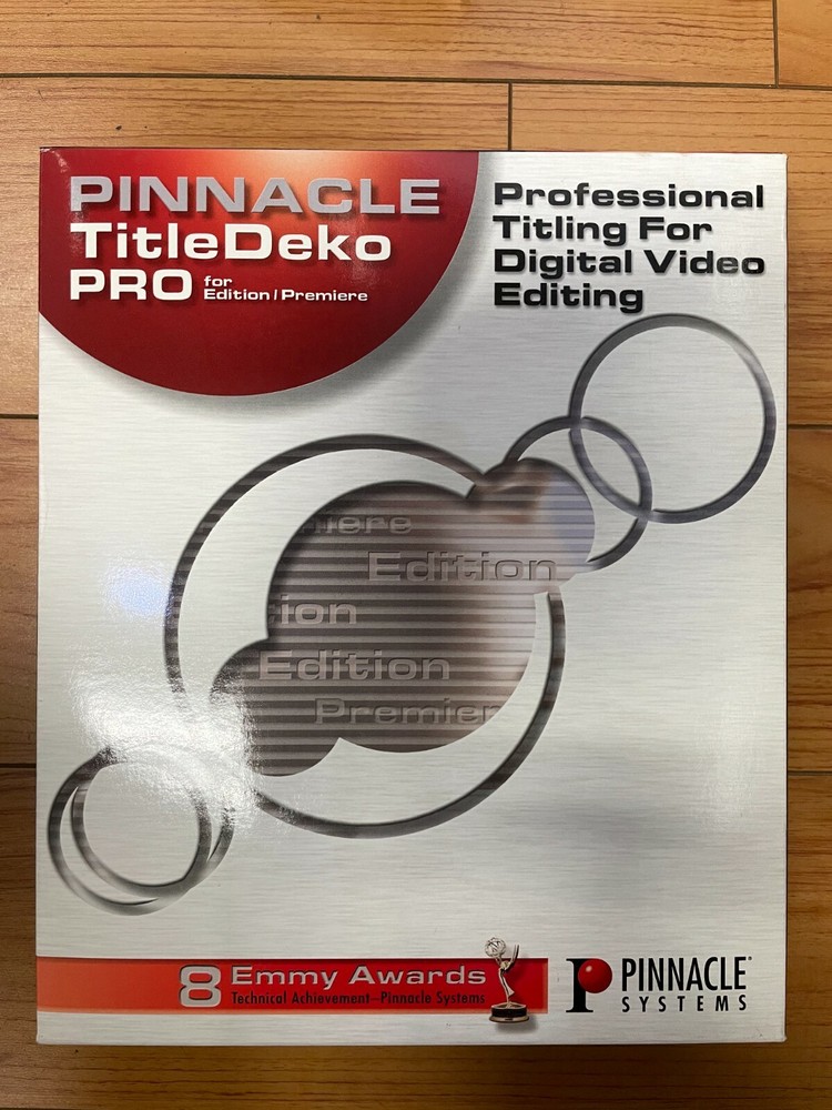 Pinnacle TitleDeko Pro for Edition Premiere Upgrade, Windows 2000 XP