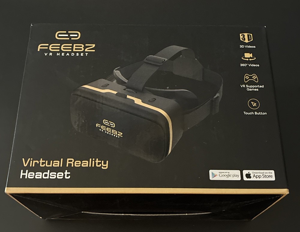 VR Headset For IPhone & Android 2.0 FEEBZ Virtual Reality Goggles