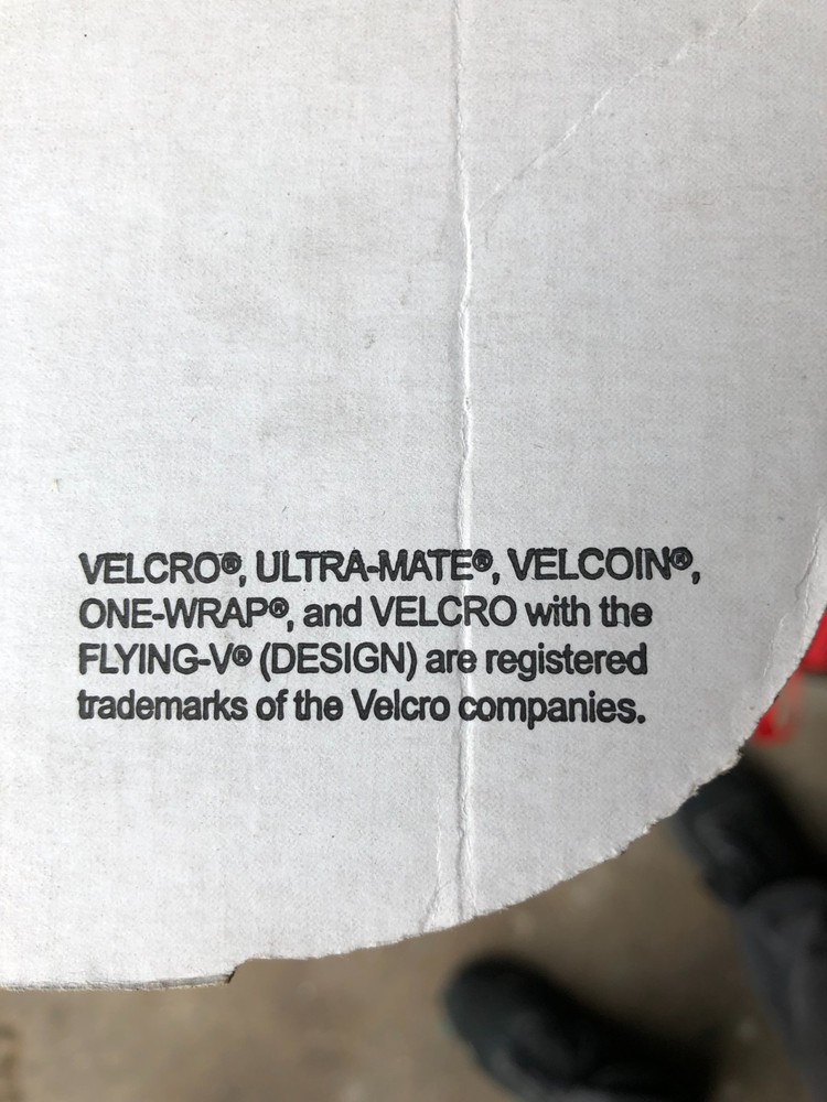 VELCRO 184989 75' x 2" Hook Tape - Black