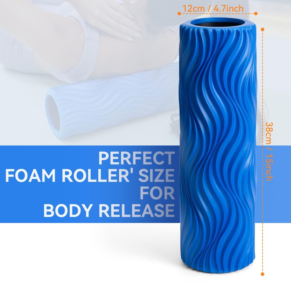 Foam Roller Medium Density Back Roller for Deep Tissue Muscle Massage of The ...