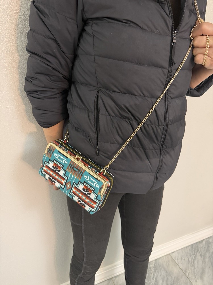 Southwest Design Wallet with chain