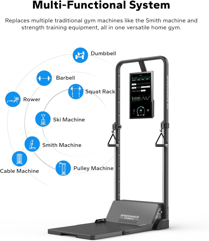 Gym Monster Smart Home Gym, Multifunctional Strength Training Machine, Smith Mac