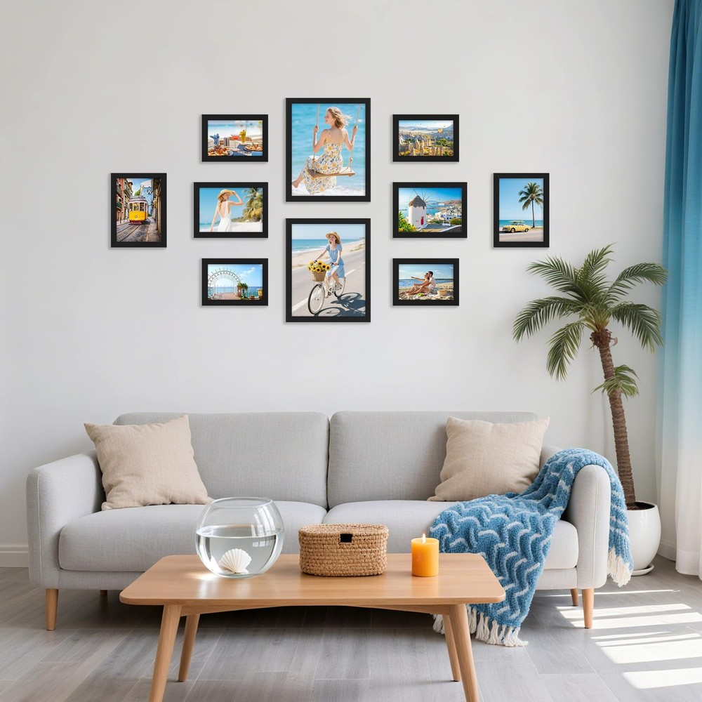 Picture Frames Collage Wall Decor for Photo Gallery Display, Assorted Picture...
