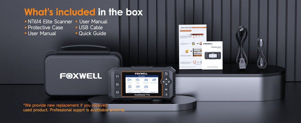 FOXWELL Car OBD2 Diagnostic Scanner ABS SRS Engine AT System Code Reader OIL EPB