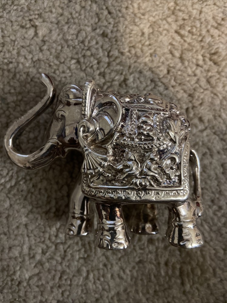 925 Sterling Silver Electroformed Elephant,38.4 Grams
