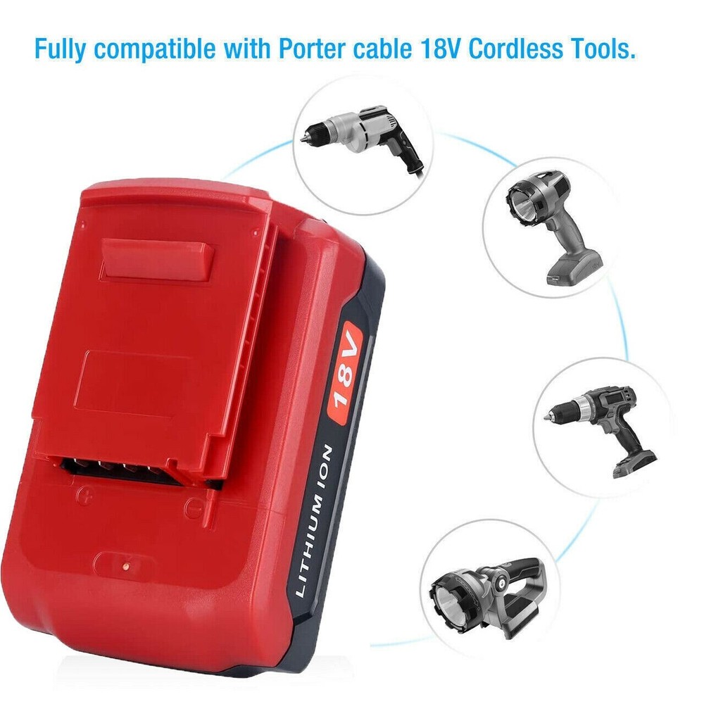 2PACK 18V Lithium Ion Battery FOR Porter Cable 18 Volt PC18B PC18BL PC18BLX Tool
