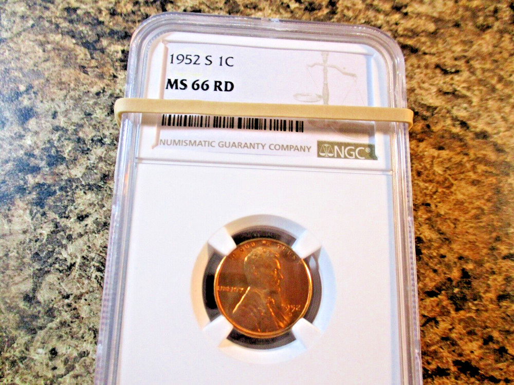 1952-S LINCOLN CENT NGC MS 66 RD     *****
